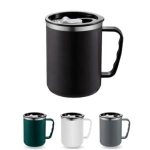 17oz Stainless Steel Insulated Coffee Mug With Lid
