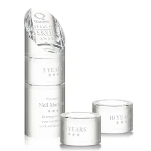 Atlantis Stacker Award - Clear | https://www.bestnamebadges.com