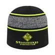 Variegated Striped Beanie | https://www.bestnamebadges.com