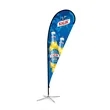 Teardrop Flag Banner Double Sided Kit (8ft) | https://www.bestnamebadges.com
