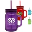 15 oz. Colored Mason Jars with Handle | https://www.bestnamebadges.com