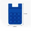 Silicone Bubble Decompression Phone Back Sticker Card Holder | https://www.bestnamebadges.com