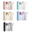 Portable Utensils Set with Case Stainless Steel Reusable | https://www.bestnamebadges.com