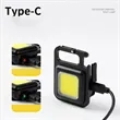 Camping Easter Emergency Rechargeable COB Keychain Light | https://www.bestnamebadges.com