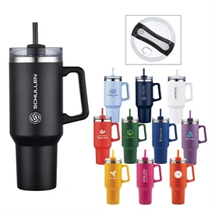 Lucas 40 oz. Double Wall, Stainless Steel Travel Mug | https://www.bestnamebadges.com