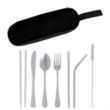 Stainless Steel Cutlery Set In Pouch | https://www.bestnamebadges.com