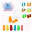 Square Box Of Noise-Canceling Sponge Earbuds | https://www.bestnamebadges.com