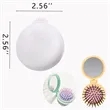 Portable Integrated Folding Plastic Airbag Comb With Mirror | https://www.bestnamebadges.com
