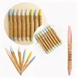 Biodegradable Eco-Friendly Wheat Straw Cork Press Pen | https://www.bestnamebadges.com