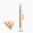 Biodegradable Eco-Friendly Wheat Straw Cork Press Pen | https://www.bestnamebadges.com