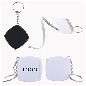 Mini Square78'' Small Steel Ruler With Keychain