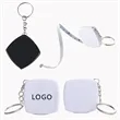 Mini Square78'' Small Steel Ruler With Keychain | https://www.bestnamebadges.com