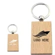 Custom  Wooden Rectangle Keychain Key Tags | https://www.bestnamebadges.com