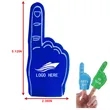 Custom Mini Foam Cheer Fingers Gloves | https://www.bestnamebadges.com