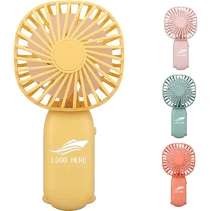 Customizable Usb Mini Handheld Fan Desktop With Hooks