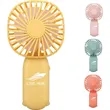 Customizable Usb Mini Handheld Fan Desktop With Hooks | https://www.bestnamebadges.com