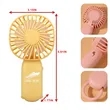 Customizable Usb Mini Handheld Fan Desktop With Hooks | https://www.bestnamebadges.com
