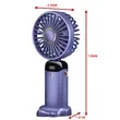 Custom Mini USB Rechargeable Foldable Handheld Desk Fan | https://www.bestnamebadges.com