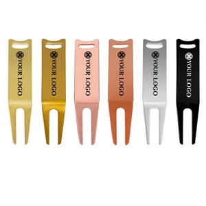 Bending Golf Divot Repair Tool Green Fork