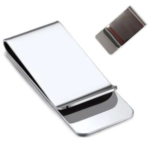 Mini Stainless Steel Credit Card Holder Money Clip