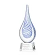 Kentwood Award on Robson Base - Clear | https://www.bestnamebadges.com