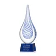 Kentwood Award on Robson Base - Blue | https://www.bestnamebadges.com