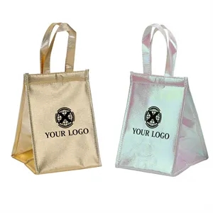 Laser Zipper Insulated Cake Lunch Bag