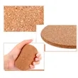 Round Absorbent Cork Coffee Coaster | https://www.bestnamebadges.com