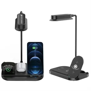 10MOQ 3-In-1 Multifunction Desk Lamp Wireless Charger Stand