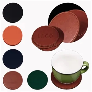 Leather Insulated Round Non-Slip And Anti-Scald Mat Table