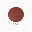 Leather Insulated Round Non-Slip And Anti-Scald Mat Table | https://www.bestnamebadges.com