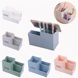 With Mobile Phone Pen Holder Storage Box