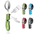 Folding Camping Utensils Cutlery Set | https://www.bestnamebadges.com