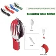 Folding Camping Utensils Cutlery Set | https://www.bestnamebadges.com
