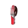 Folding Camping Utensils Cutlery Set | https://www.bestnamebadges.com