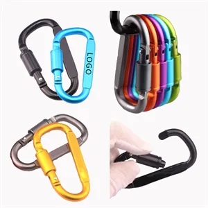 Aluminum Alloy Bold Colored Nut With Lock Carabiner