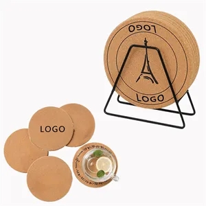 Round Vintage Cork Dining Table Insulating Mat