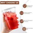 Transparent plastic cup with lid | https://www.bestnamebadges.com