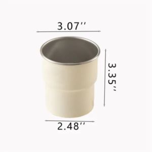 10OZ Stainless Steel Anti-Scald Wood Sleeve Outdoor Cup