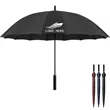 Custom Advertising Auto Open Straight Golf Umbrella | https://www.bestnamebadges.com