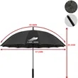 Custom Advertising Auto Open Straight Golf Umbrella | https://www.bestnamebadges.com