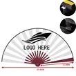 Customizable Folding Bamboo Fan | https://www.bestnamebadges.com
