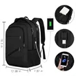 18 Inch Large Capicity Business Laptop Backpacks W/ USB Port | https://www.bestnamebadges.com