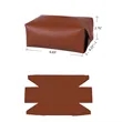 Foldable Rectangular Leather PU Tissue Box | https://www.bestnamebadges.com