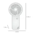 Mini Carabiner Fan Portable Pocket 3 Speed Charging USB Fan | https://www.bestnamebadges.com