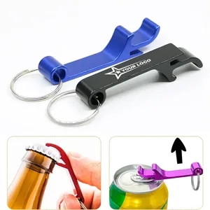 Portable Bottle Opener Keyring Beer LOGO Remover Keychain | https://www.bestnamebadges.com