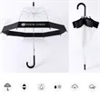 Transparent Clear Black Edge Umbrella | https://www.bestnamebadges.com