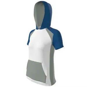 Women's Juice Short Sleeve T-Shirt Hoodie with Pocket