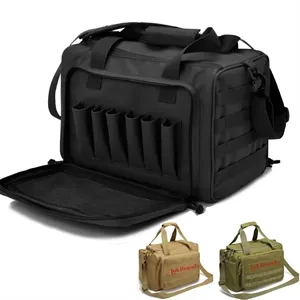 Tactical Gun Range Bag Deluxe Pistol Shooting Duffle B