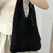 Crochet Mesh Beach Tote Bag | https://www.bestnamebadges.com